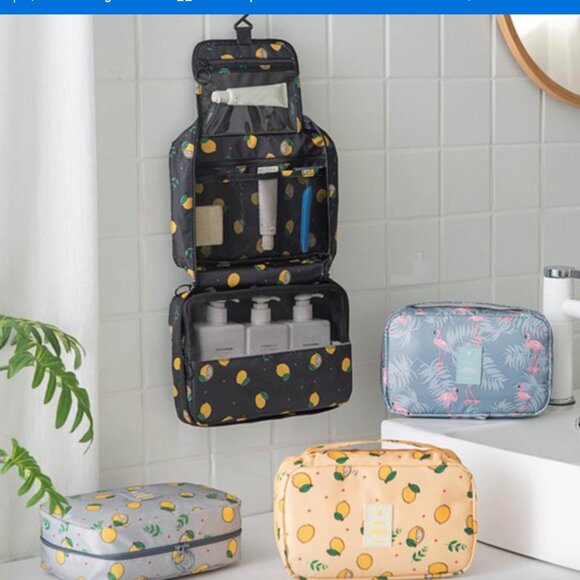 TWO!  Toiletry Bags Travel Multifunction Cosmetic Bag Portable Hanging - Picture 6 of 6